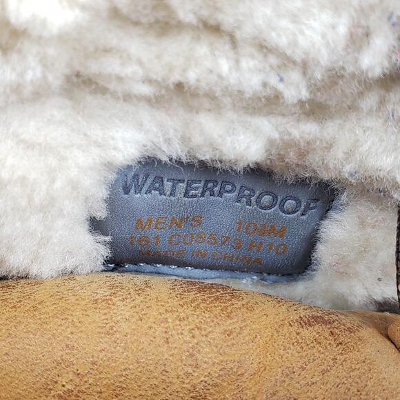 Cole Haan Air Vail Mens Size 10.5 Tan Brown Leather Waterproof Winter Boots - Picture 12 of 12